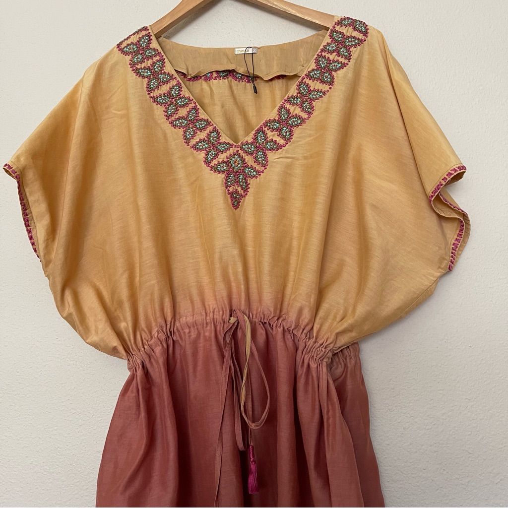 Matta V-Neck Embroidery Mini Bohemia Festival Dress — image 4 of 8